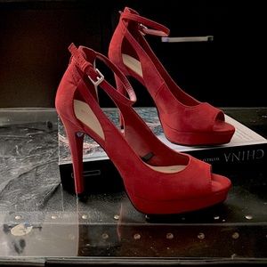 Red Marc Fisher Pumps